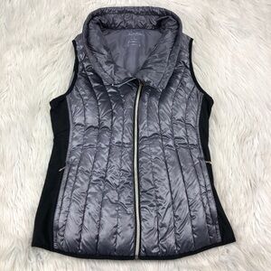Calvin Klein Silver Quilted Down Fill Vest